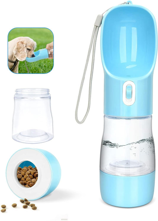 Portable Water Bottle for Walking, Leak Proof Water Bottle with Food Container